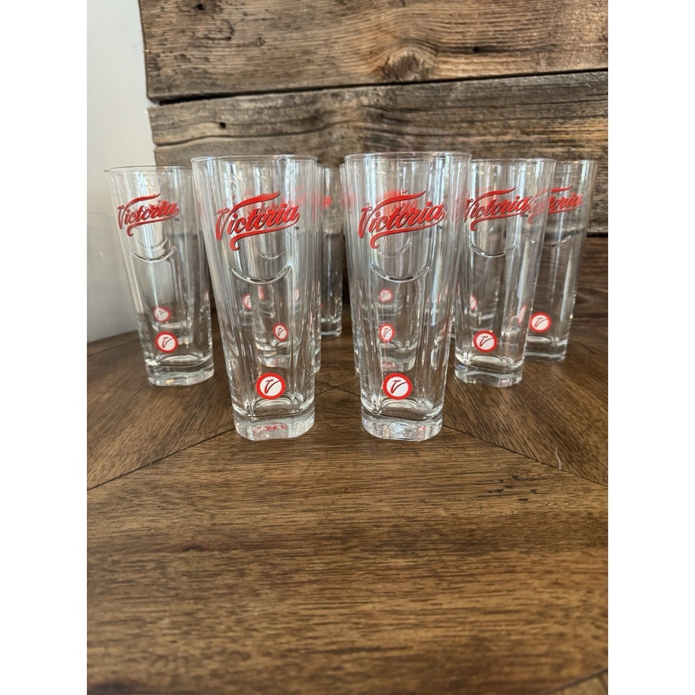 VICTORIA Mexican Pilsner Lager Rastal Brand 17oz. / 7.25" Beer Glasses 12 Cups